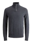 JACK & JONES Pullover 'JJEEmil' Dunkelgrau/Grau/Dunkelblau