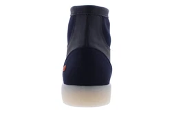 softinos Schnürstiefel Dunkelblau/Blau