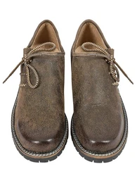Trachtenschuhe braun-antik Nappaleder Schnrschuh (2-tlg) aus 100% Ziegennappaleder