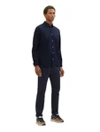 TOM TAILOR Hemd Langarmhemd STRETCH POPLIN Dunkelblau/Hellblau/Blau TOM TAILOR Hemd Langarmhemd STRETCH POPLIN Dunkelblau/Hellblau/Blau