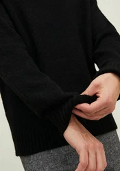 Jack & Jones Rundhalspullover JOROLLIE KNIT CREW NECK Schwarz