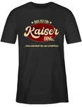 Shirtracer T-Shirt Das ist ein Kaiser Ding Schlager Party Outfit Schwarz/Dunkelrot