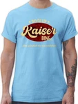 Shirtracer T-Shirt Das ist ein Kaiser Ding Schlager Party Outfit Hellblau/Blau