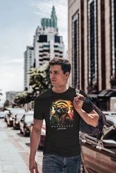 Neverless Print-Shirt Herren T-Shirt Musik DJ Chill Faultier Grau/Rosa/Gelb/Braun/Schwarz/Grün