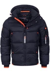 Geographical Norway Steppjacke Herren Winter Jacke Parka Outdoor Dunkelblau