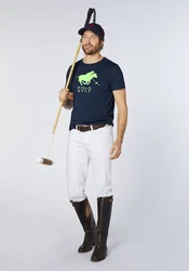 Polo Sylt Print-Shirt Logo-Symbol 