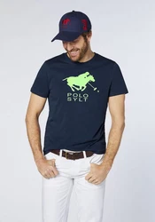 Polo Sylt Print-Shirt Logo-Symbol 