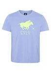 Polo Sylt Print-Shirt Logo-Symbol Hellblau/Blau/Türkis/Lila