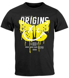 Neverless Print-Shirt Herren T-Shirt Aufdruck Schmetterling Butterfly Make Your Own History Lila/Dunkelgrau/Gelb/Schwarz/Orange