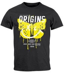 Neverless Print-Shirt Herren T-Shirt Aufdruck Schmetterling Butterfly Make Your Own History Lila/Dunkelgrau/Gelb/Orange