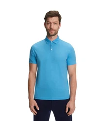 FALKE Poloshirt Hellblau/Blau/Dunkelblau