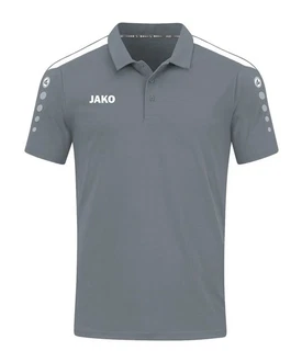 Jako T-Shirt Power Poloshirt Grau/Dunkelblau/Dunkelgrau