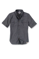 Carhartt Kurzarmhemd FORT SOLID Dunkelblau/Dunkelgrau/Grau/Hellblau/Blau
