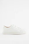 Next Lederturnschuhe Sneaker Weiß/Creme