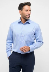 Eterna Langarmhemd COMFORT FIT NON IRON Hellblau