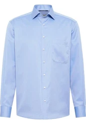 Eterna Langarmhemd COMFORT FIT NON IRON Hellblau