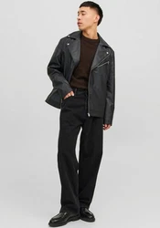 Jack & Jones Rundhalspullover JOROLLIE KNIT CREW NECK Dunkelbraun/Khaki/Braun
