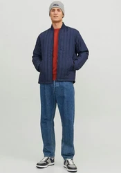 Jack & Jones Steppjacke JJECITY LINER JACKET NOOS Dunkelblau/Blau