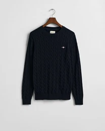 Strickpullover Pullover mit Zopfmuster - Gerade