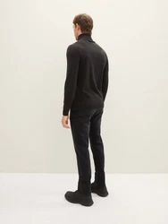 TOM TAILOR Jeans 'Josh' Schwarz/Dunkelbraun