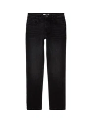 TOM TAILOR Jeans 'Josh' Schwarz/Dunkelbraun