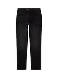 TOM TAILOR Jeans 'Josh' Schwarz/Dunkelbraun
