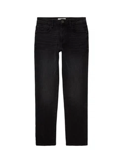 TOM TAILOR Jeans 'Josh' Schwarz/Dunkelbraun