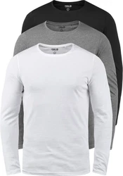 !Solid Rundhalsshirt SDBasal Langarmshirts 
