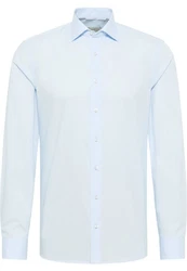 Eterna Businesshemd Slim Fit Langarm Hellblau