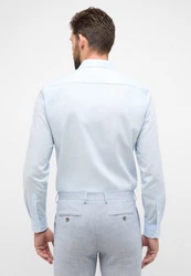 Eterna Businesshemd Slim Fit Langarm Hellblau