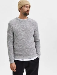 SELECTED HOMME Pullover Vince Grau/Hellgrau