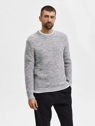 SELECTED HOMME Pullover Vince Grau/Hellgrau