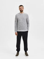 SELECTED HOMME Pullover Vince Grau/Hellgrau