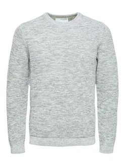 SELECTED HOMME Pullover Vince Grau/Hellgrau