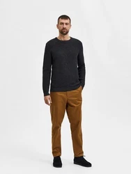 SELECTED HOMME Pullover Vince Dunkelblau/Grau/Dunkelgrau