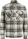 Jack & Jones Karohemd JPRROY CHECK OVERSHIRT L/S SN Beige/Creme/Dunkelgrün/Grau