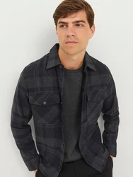 Jack & Jones Karohemd JPRROY CHECK OVERSHIRT L/S SN Schwarz/Dunkelblau/Dunkelgrau/Grau/Rot