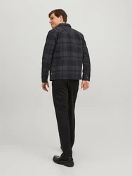 Jack & Jones Karohemd JPRROY CHECK OVERSHIRT L/S SN Schwarz/Dunkelblau/Dunkelgrau/Grau/Rot