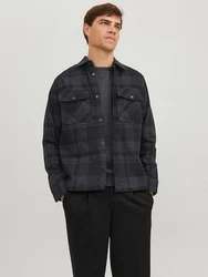 Jack & Jones Karohemd JPRROY CHECK OVERSHIRT L/S SN Schwarz/Dunkelblau/Dunkelgrau/Grau/Rot