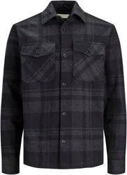 Jack & Jones Karohemd JPRROY CHECK OVERSHIRT L/S SN Schwarz/Dunkelblau/Dunkelgrau/Grau/Rot