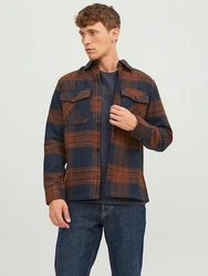 Jack & Jones Karohemd JPRROY CHECK OVERSHIRT L/S SN Orange/Braun/Rot/Beige