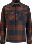 Jack & Jones Karohemd JPRROY CHECK OVERSHIRT L/S SN Orange/Braun/Rot/Beige