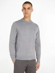 Tommy Hilfiger Rundhalspullover 1985 CREW NECK SWEATER grau