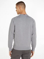 Tommy Hilfiger Rundhalspullover 1985 CREW NECK SWEATER grau