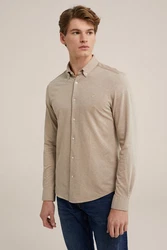 WE Fashion Businesshemd Braun/Beige