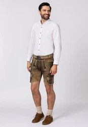 Stockerpoint Trachtenlederhose Franz Braun/Khaki/Beige