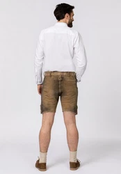 Stockerpoint Trachtenlederhose Franz Braun/Khaki/Beige