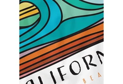 Neverless Tanktop Herren California South Beach Welle Wave Surfing Weiß/Orange