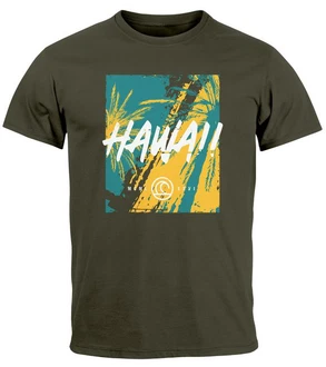 Neverless Print-Shirt Herren T-Shirt Hawaii Surfing Fashion Dunkelgrün/Gelb/Grün/Blau Neverless Print-Shirt Herren T-Shirt Hawaii Surfing Fashion Dunkelgrün/Gelb/Grün/Blau