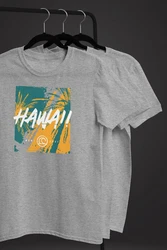 Neverless Print-Shirt Herren T-Shirt Hawaii Surfing Fashion Blau/Gelb/Rot